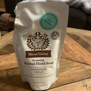 NWT lemon rosemary foaming herbal hand soap refill 10.7 FL OZ  2 total